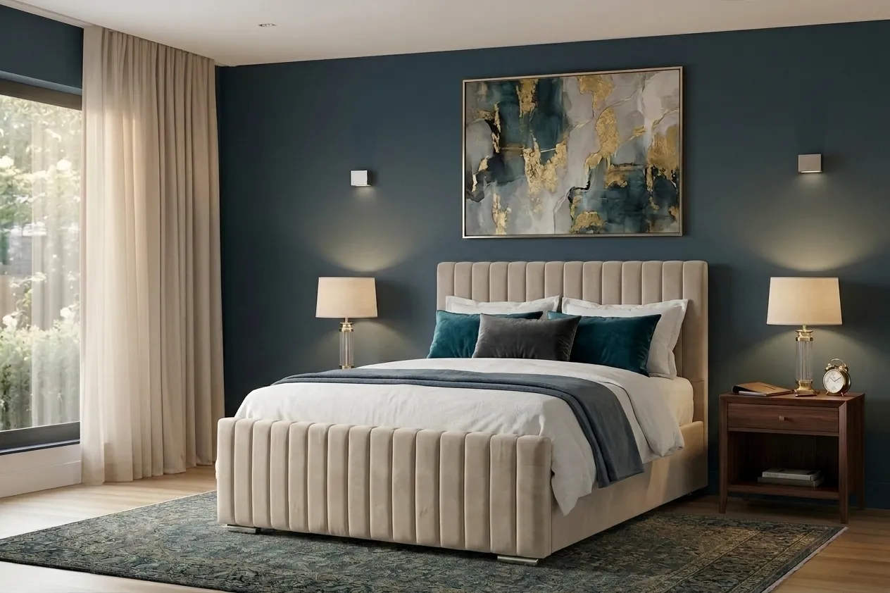 LUNA Paneled Divan Bed Frame